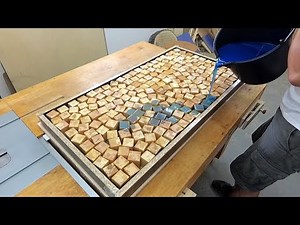 Coffee Table With Epoxy Resin