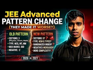 JEE Advanced Pattern Change 😱 Big Update for 2026 (Students Must Know) 🤔 JEE Advanced New Update