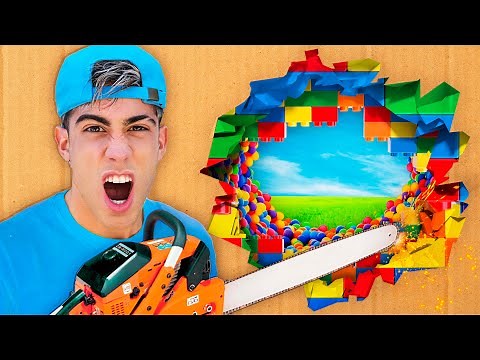 ESCAPING 100 LAYERS OF LEGOS !!