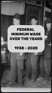 Federal minimum wage over the years #minimumwage #ushistory #americanhistory | Peculiar History