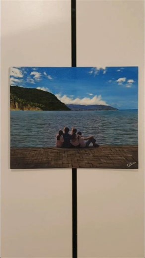 From photo to painting:the magic behind Photopaintscape #art #viral #painting #acrylic #friendship