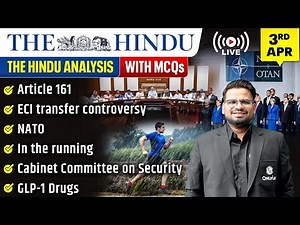 The Hindu Analysis | 3rd April 2026 | The Hindu Newspaper - Practice Questions | Prashant Sir