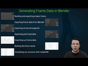 [7/14] Generating 3D Frame Data in Blender for Finite Element Analysis | DegreeTutors.com
