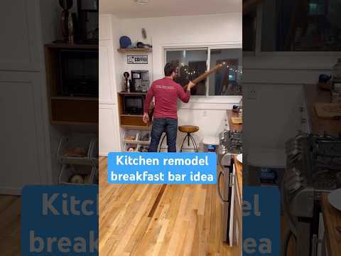 Breakfast bar and kitchen remodel ideas #diy #kitchenremodel #homerenovation