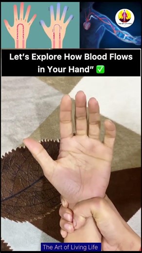 Let's Explore How Blood Flows in Your Hand do practice for 5 minutes daily