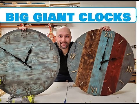 Make your own DIY Large Farmhouse Clock