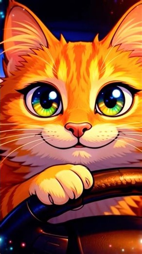 The sneaky kitty likes to ride in the car. #cat #viralvideo