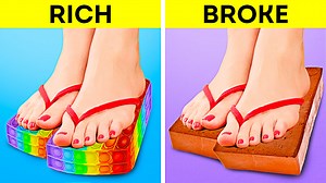 439K views · 447 reactions | Rich vs broke. Funny situations, DIYs and hacks you should try: | 5-Minute Crafts Like | Facebook