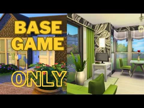 Tiny House with NO PACKS?! | Base Game Only | The Sims 4