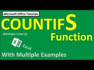 Excel Countifs Tutorial (with multiple examples)