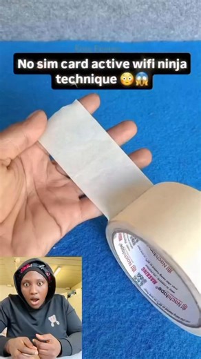 Wi-Fi hack free internet 🛜 using blade and tape! Let’s try guys #fypシ゚ #hack #lifehacks #tricks | entertainment tv