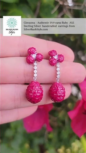 Rediscover Your Sparkle: Dazzling Ruby Earrings Reveal True Glow ✨ #shorts