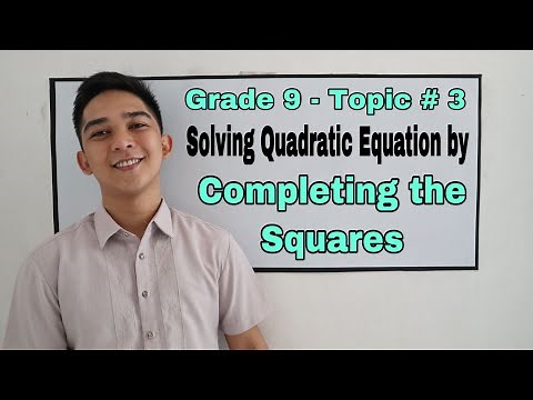 Solving Quadratic Equation By Completing the Squares I Señor Pablo TV