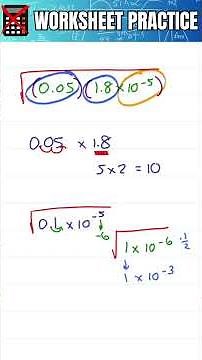 Quick Way to Solve Square Roots of Decimals and Scientific Notation Without a Calculator 🔢
