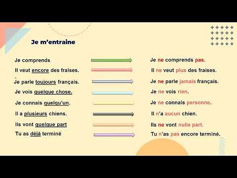Grammaire : la phrase négative