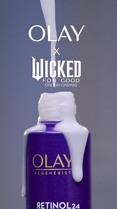 Wake up to Wicked smooth skin with Olay. It transforms skin For Good, just in time for the new Wicked: For Good movie. 🩷💚🫧 | Olay