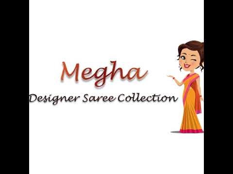 Latest design 50% off new saree 😍 | megha designer saree collection