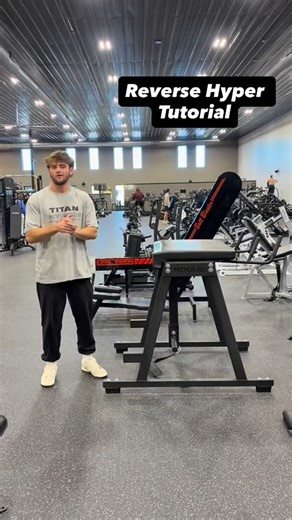 Reverse Hyper Tutorial. This is a great exercise. Using a light weight or no weight enables you to control the movement. #reversehyper #restorationandrecovery | Titan Fitness Peoria