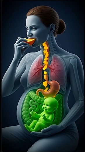 How the Food You Eat Directly Nourishes Your Baby During Pregnancy | #pregnancy #shorts