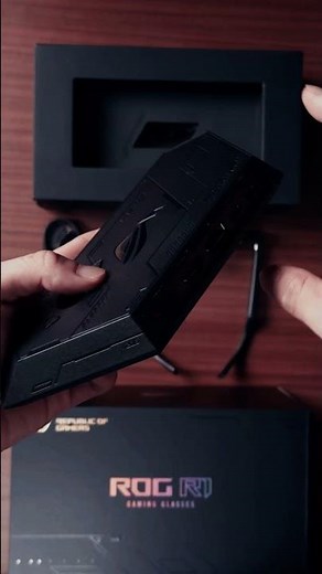 POV: Unboxing the new ROG XREAL R1 Gaming Glasses. 🕶️​