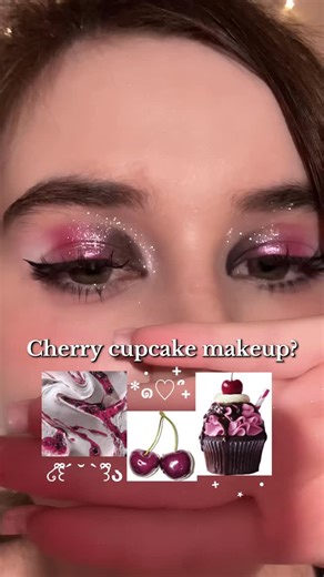 Rina𐙚 on Instagram: "I love every single girl in this world!🩷Need a tutorial?🍒 #cherry #cherrymakeup #douyinmakeup #kbeauty #glitter #makeup #chinesemakeup #douyin #glittermakeup #xiaohongshu #koreanmakeup"