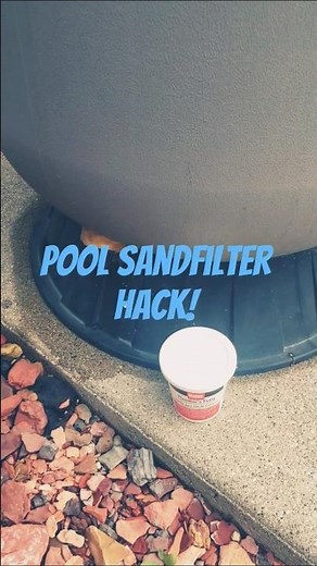 Pool Sandfilter hack quick fix for leaks #pool #swimmingpool #plumbers putty