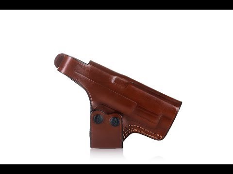 C128 Swan - Easy-on Cross Draw OWB Leather Holster