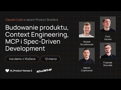 Claude Code w rękach Product Buildera | LIVE AI Product Heroes x 10xDevs