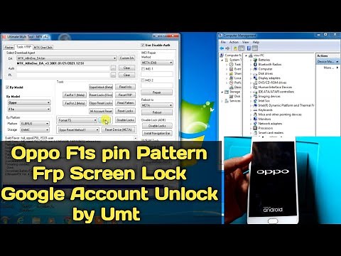 Oppo F1s pattern pin Frp Screen lock Unlock By Umt || Oppo phone ka lock ese khole sahi tarike se