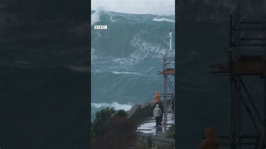 These waves are huge! They were seen piling into Cape Cornwall #BBCSpotlight - The Global Herald