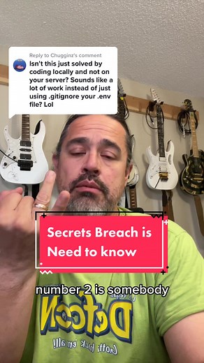 Replying to @Chugginz if this type of data leak occurred at your company, it is unlikely that you would know about it. #CyberSecurity #Security #Dev #Coding #Secrets #SecretManagement #AWS #GitHub #Passwords #Vault #WebDeveloper #SecureCoding #Programming