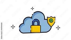 Secure cloud storage features strong encryption and a verified shield.