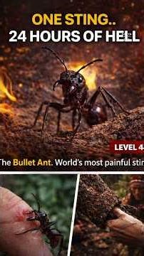 one sting 24 hour's of hell #facts #didyouknow #wildlife #bulletant