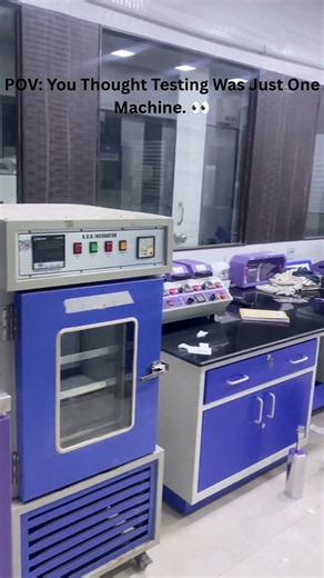 POV You Thought Testing Was Just One Machine #textilemanufacturing #manufacturing #fabricquality