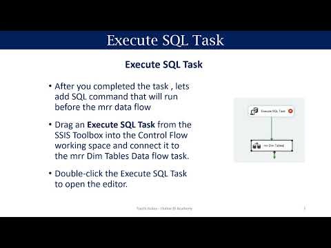 Execute SQL Task Explained | SSIS Control Flow