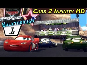 Xbox 360 Cars Race O Rama Walkthrough #1 Opening Tutorial First Race On Radiator Springs Speedway