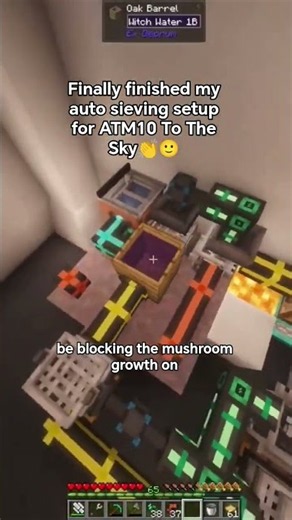 Auto sieving every block! - ATM10 To The Sky