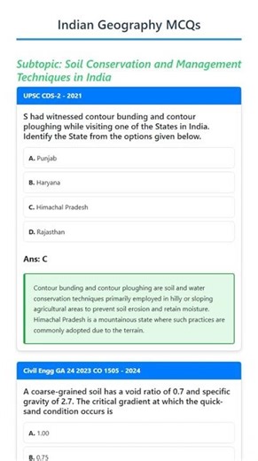 Soil Conservation and Management Techniques in India