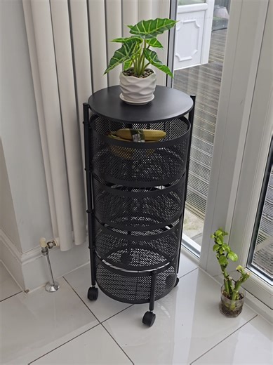 Multi-Tier Kitchen Storage Rack: No Assembly Needed