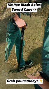 This dark and sharp version of the Kit Rae Axios Sword Cane is an eye catcher of sure! Starting at the top of the Black Axios, the handle detail is amazing along with the blade inscription to continue the ALL BLACK design! 勞 Check it out HERE ➡️ https://rb.gy/64uqw #TrueSwords #Shop #KitRae #SwordCane #Fantasy | True Swords | Facebook