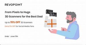 👔[Extra 5% OFF for Social Media Fans] Upgrade your dad's toolkit this Father's Day with a Revopoint 3D scanner. Whether he's a pro or a hobbyist, we have the right scanner for him. Save up to 15% - Get a 10% discount directly plus an *extra 5% off with a special coupon just for our social media fans at Global Store: [https://shrsl.com/4klwa] | US Store: [https://shrsl.com/4klw6] Enjoy discounts on our range of scanners: ⚡MIRACO- 15% OFF: MEDIAFB7 ⚡RANGE 2, POP 3, MINI 2- 15% OFF: MEDIAFB12 ⚡INS