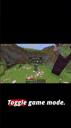 Switching Between Creative Mode & Survival Mode 🎭” #CreativeMode #SurvivalMode