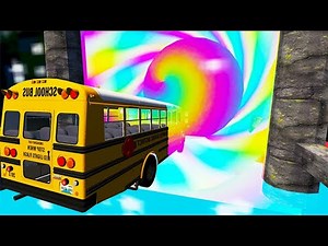 BeamNG drive - School Bus Crashes & Jumps #80 | BeamNG-Destruction