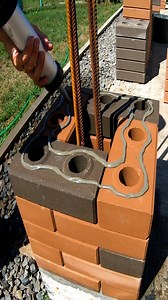 Building A Prefabricated Brick Columns For Patio 1 | DIY & Crafts