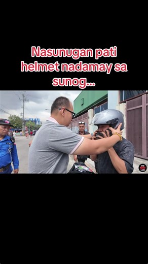 Fire Incident Involving Helmet Safety Violation