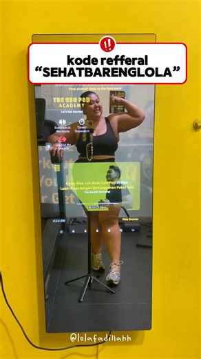 #SweatWithLola on Instagram: "New year, new goals. No pressure to be perfect, . ayo ke gym biar goals new year new me nya bisa tercapai!❤️‍🔥 dan jangan lupa cobain private gym @thegympodid xixi💛 #plussize #reels #reelsvideo #gymrat #SweatWithLola"