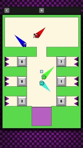 Among Us Square Race Battle#Race#game#marblesrace#14