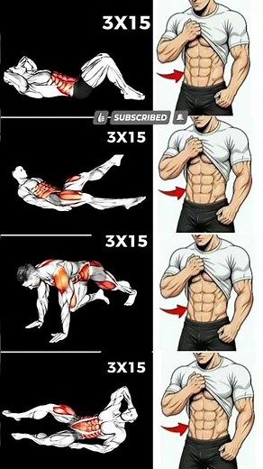 6 Pack Abs Workout at Home| Six pack exercise |Men's Fitness #shortvideo #shorts #abs