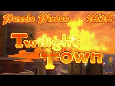 Kingdom Hearts 2.5 ReMIX - Twilight Town Puzzle Piece Locations - 20/20