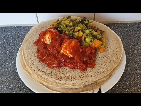 canjeero Ethiopian iyo suugo canjeero iyo maraq cad cunto somali somali food arabic food indian